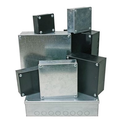 Adaptable Box 4” x 4” x 1.5” with Knockouts (Galvanised)