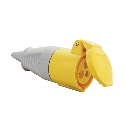 Connector 110v 2 P + E Yellow